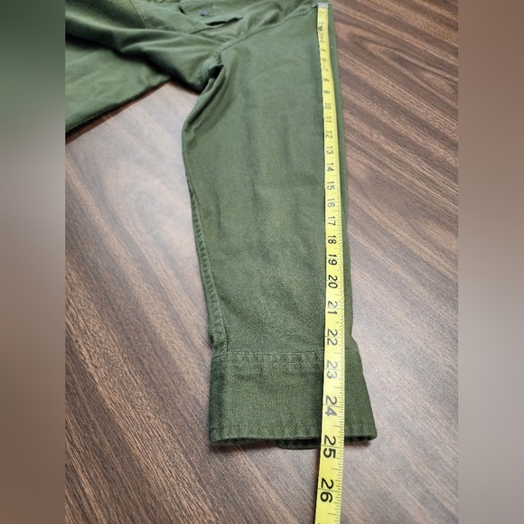 Wrangler Men's Army Green Button Down Long Sleeve Workwear Shirt Top, sz XL - Picture 9 of 13
